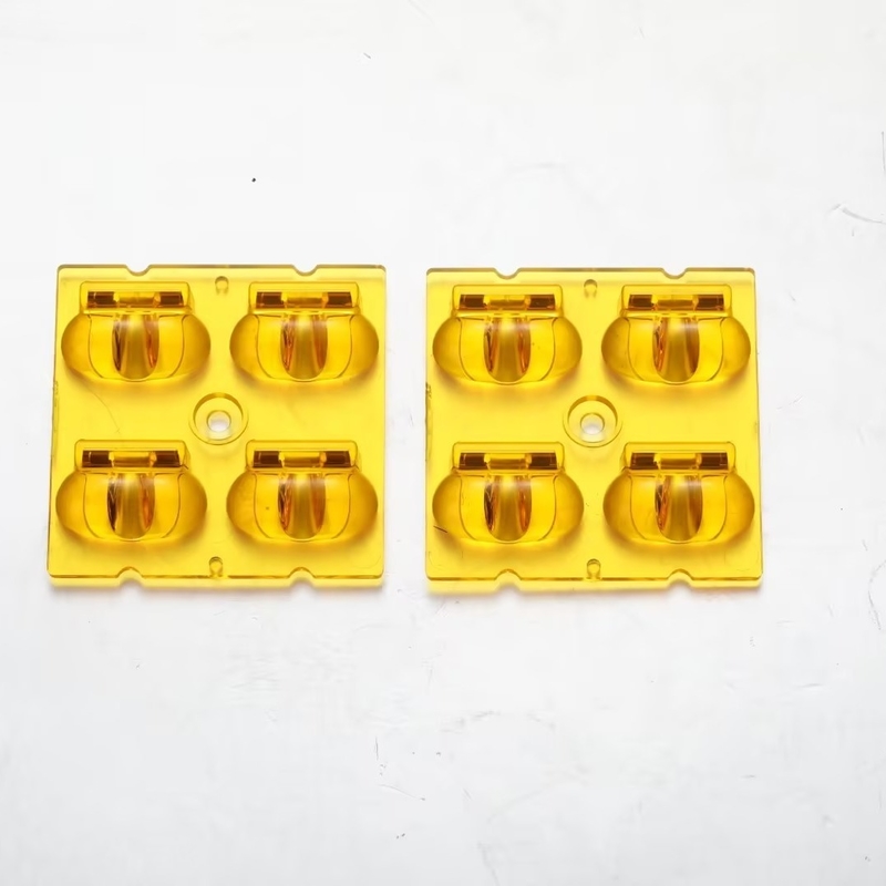 Bursztynowy kolor PMMA TYPE2-M SMD5050 Obiektyw lampy ulicznej 60x155 stopni