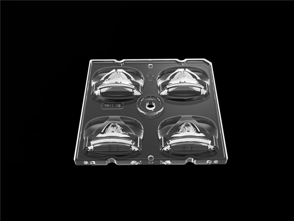 50*50mm 55*152 stopnia/TYPE2-VS 4 w 1 soczewka LED Light Lens PC Materiał dla modułu LED Street Light SMD3535/5050LED