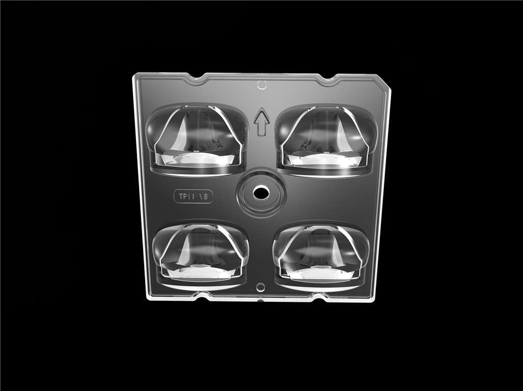50*50mm 55*152 stopnia/TYPE2-VS 4 w 1 soczewka LED Light Lens PC Materiał dla modułu LED Street Light SMD3535/5050LED