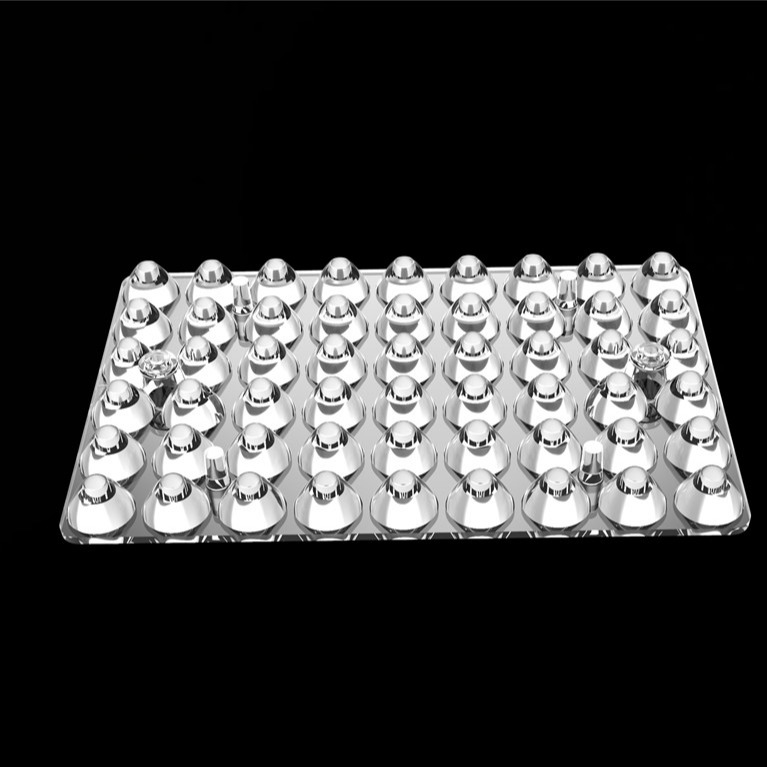 54IN1 30 stopni światło zewnętrzne 3030 LED soczewka PC Led optyki dla stadionów światło / światła pitch L144 * W94mm