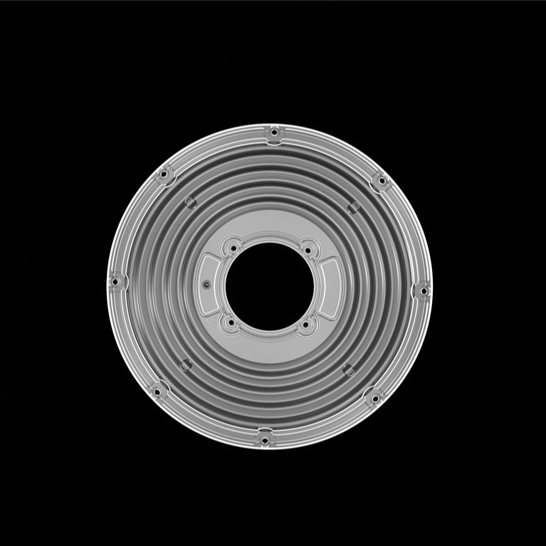 206mm średnica okrągły moduł soczewki dla High Bay Light UFO soczewka 90 stopni φ206mm PC LED soczewka