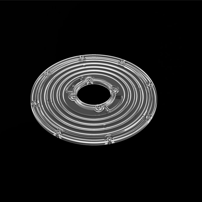 206mm średnica okrągły moduł soczewki dla High Bay Light UFO soczewka 90 stopni φ206mm PC LED soczewka