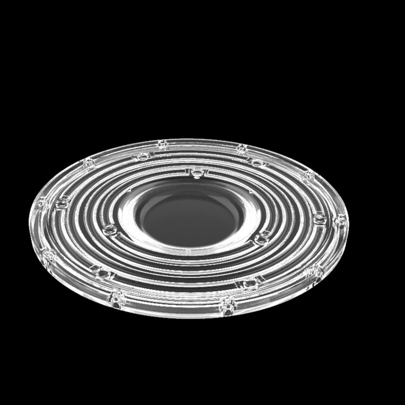 φ235mm Okrągłe UFO Wysokiej Bay światło soczewka 100W 150W 3030 Led Lampa górnicza soczewka 90 stopni optyczne soczewka LED