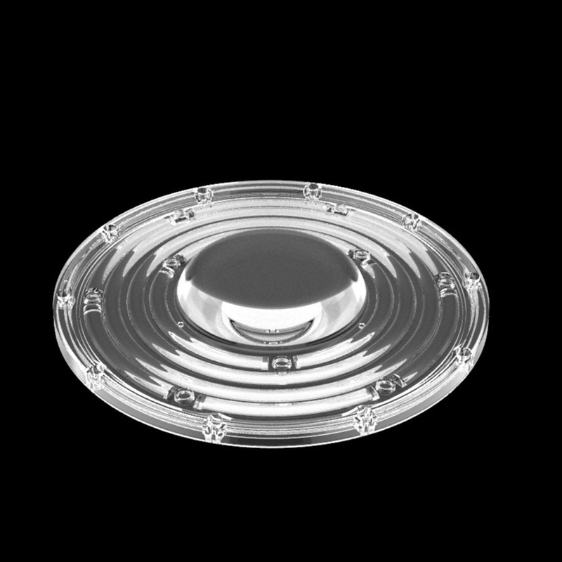 φ235mm Okrągłe UFO Wysokiej Bay światło soczewka 100W 150W 3030 Led Lampa górnicza soczewka 90 stopni optyczne soczewka LED