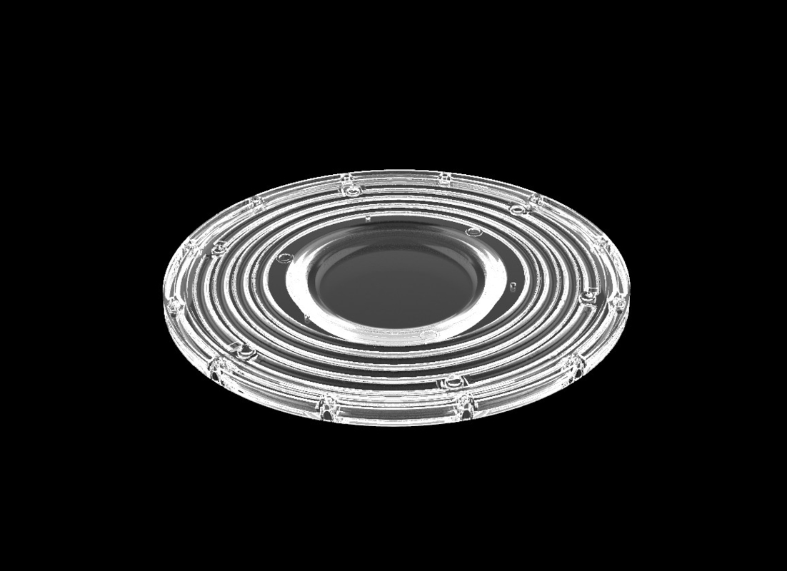 200W φ265mm SMD3030 PC Led UFO Bay Light With 90Degree Beam Angle IP66 Poziom ochrony