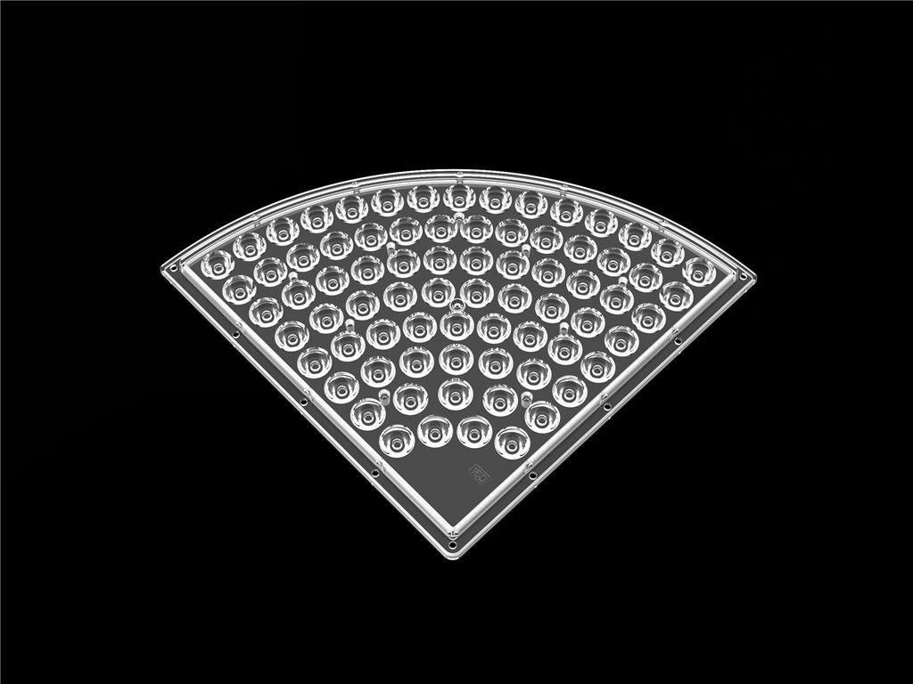 Specjalny kształt reflektora soczewki LED / soczewki LED Strip D235 * Materiał PC H9.4mm