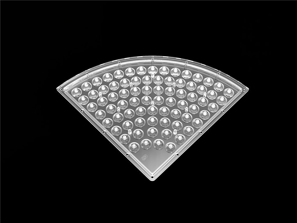 Specjalny kształt reflektora soczewki LED / soczewki LED Strip D235 * Materiał PC H9.4mm