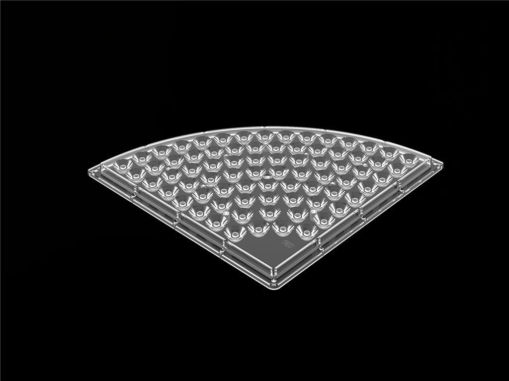 Specjalny kształt reflektora soczewki LED / soczewki LED Strip D235 * Materiał PC H9.4mm