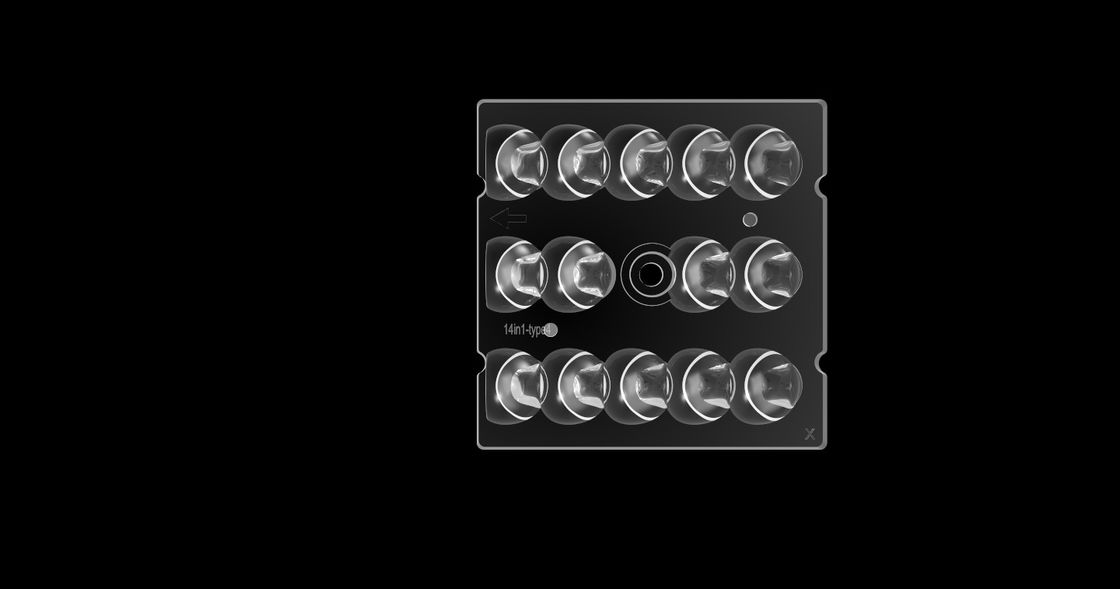 PHILIPS SMD3030 Kwadratowa soczewka LED 14 w 1, soczewka chroniąca oczy SMD LED do oświetlenia ulicznego LED